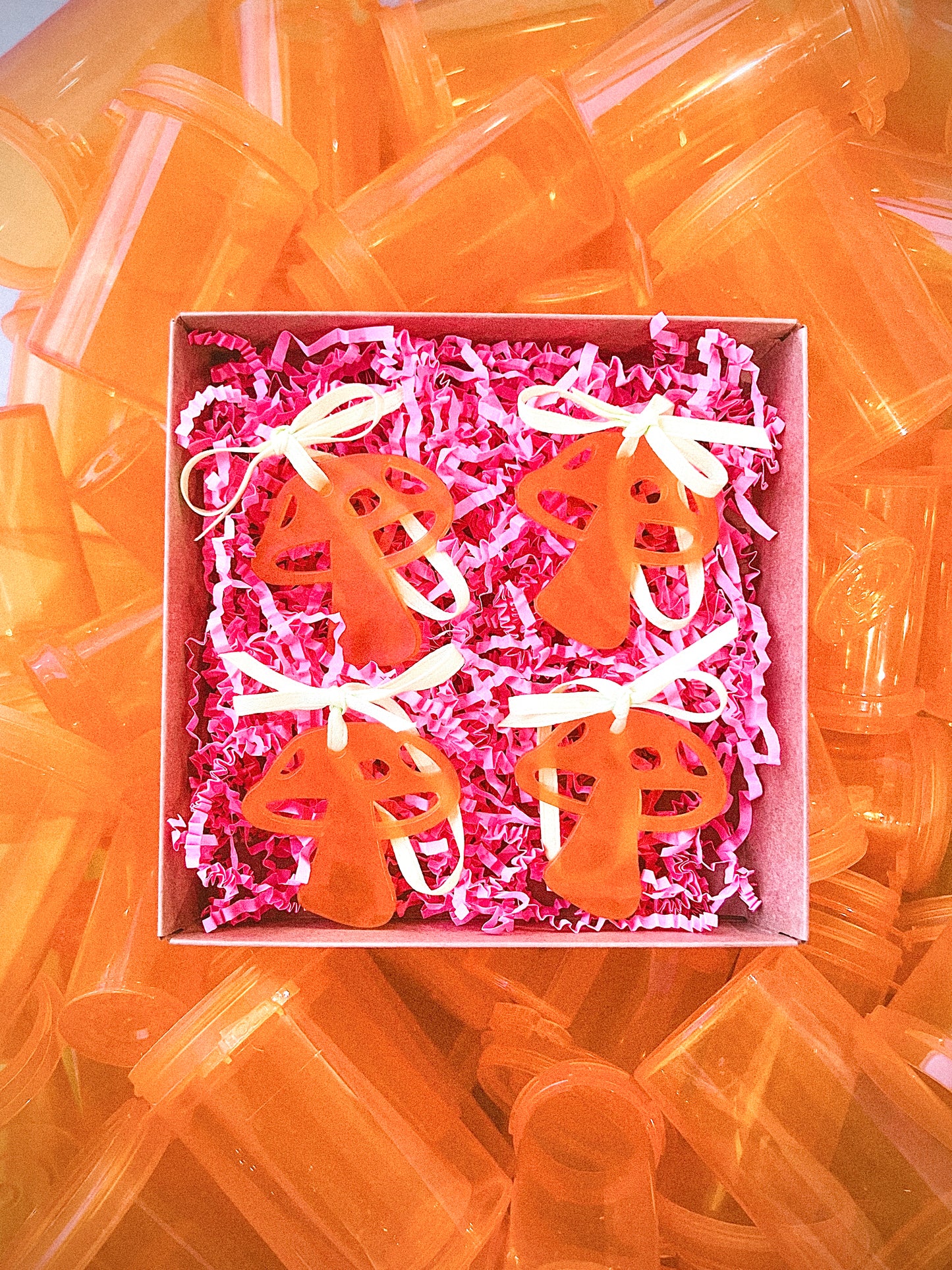 Pill Bottle Ornaments (set of 4)